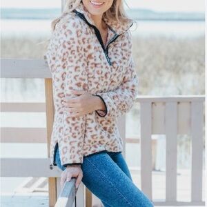 Simply Southern Leopard Pullover